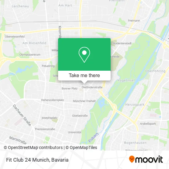 Карта Fit Club 24 Munich