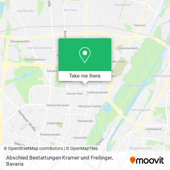 Abschied Bestattungen Kramer und Freilinger map