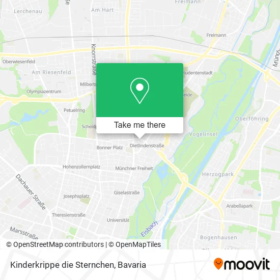 Карта Kinderkrippe die Sternchen