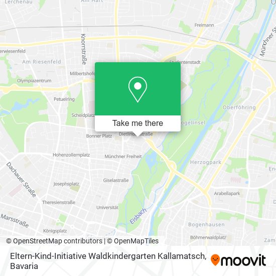Eltern-Kind-Initiative Waldkindergarten Kallamatsch map