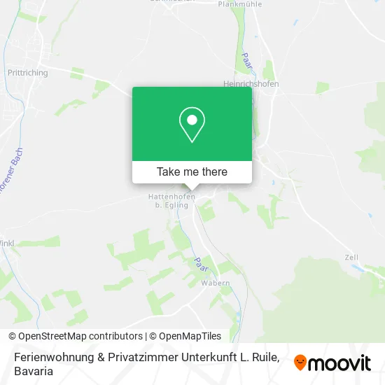Карта Ferienwohnung & Privatzimmer Unterkunft L. Ruile