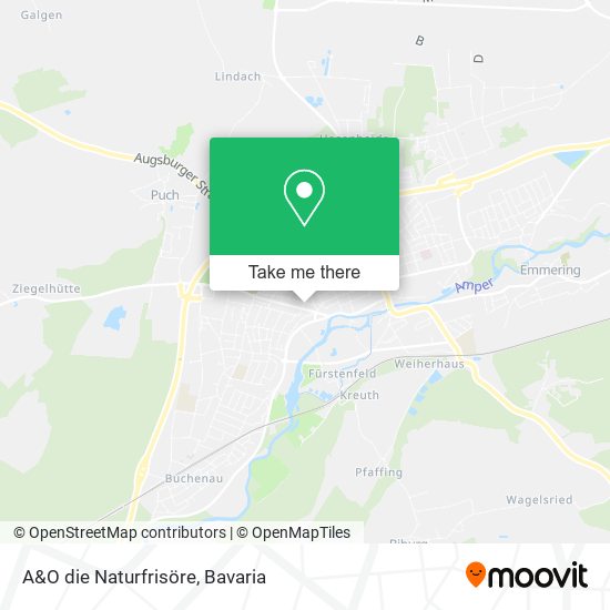 A&O die Naturfrisöre map