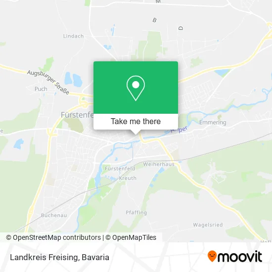 Карта Landkreis Freising