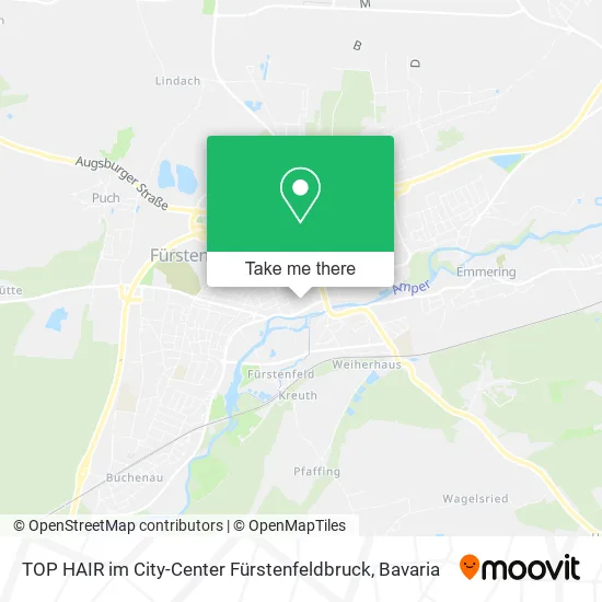 Карта TOP HAIR im City-Center Fürstenfeldbruck