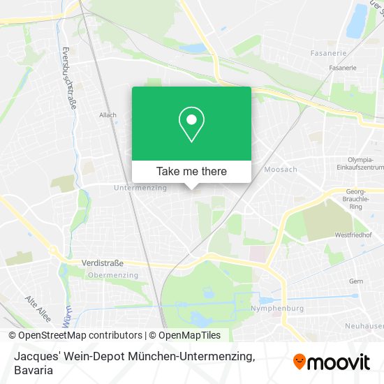 Jacques' Wein-Depot München-Untermenzing map