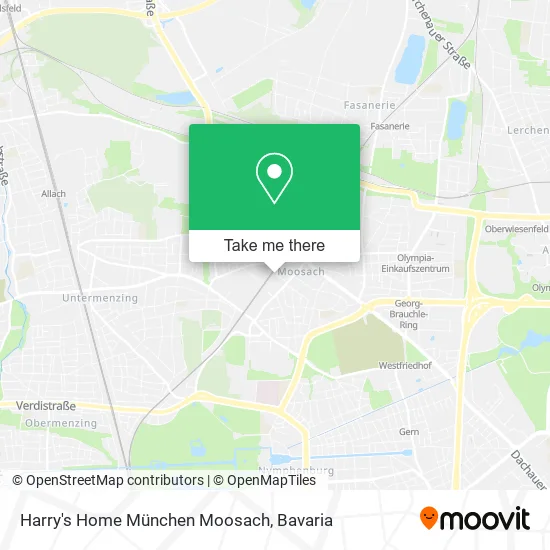 Карта Harry's Home München Moosach