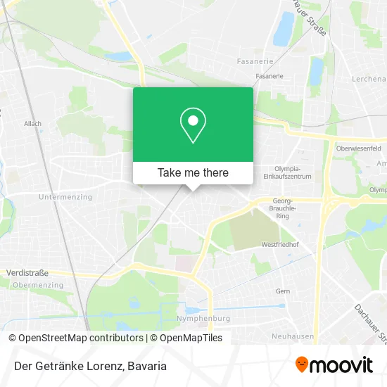 Карта Der Getränke Lorenz