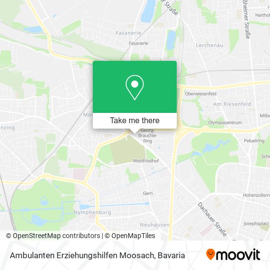Ambulanten Erziehungshilfen Moosach map