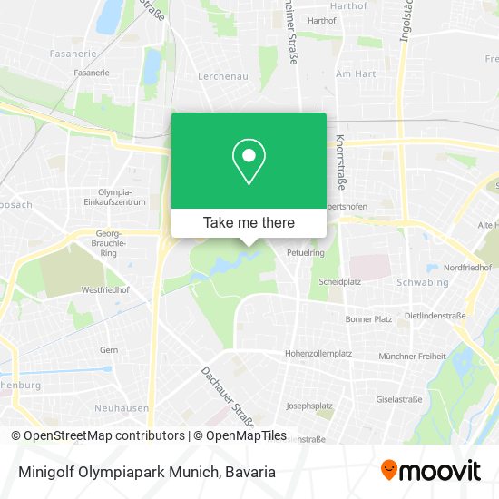 Minigolf Olympiapark Munich map