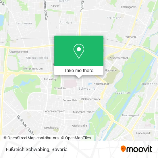 Карта Fußreich Schwabing