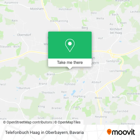 Карта Telefonbuch Haag in Oberbayern