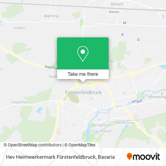 Hev Heimwerkermark Fürstenfeldbruck map