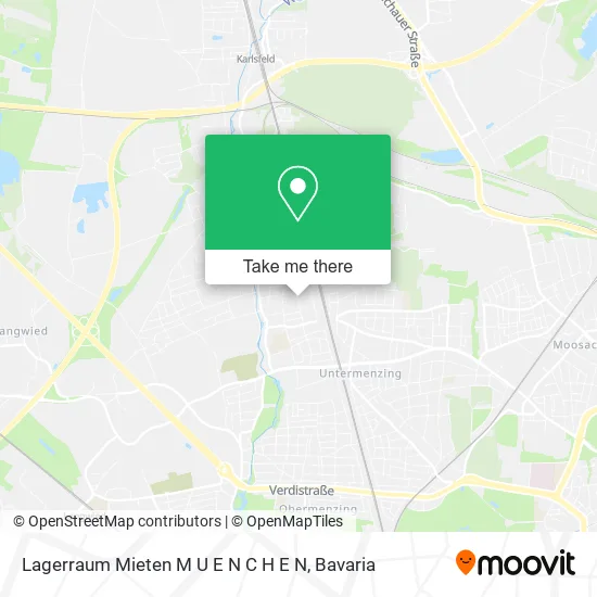Lagerraum Mieten M U E N C H E N map
