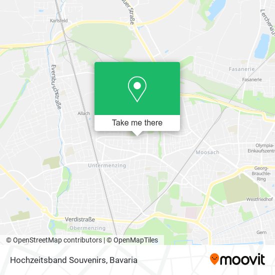 Hochzeitsband Souvenirs map