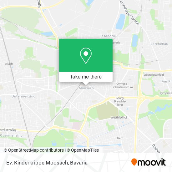 Ev. Kinderkrippe Moosach map