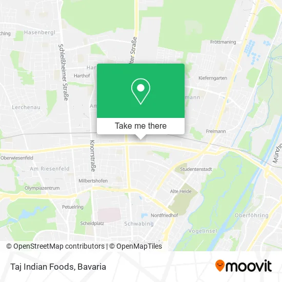 Карта Taj Indian Foods