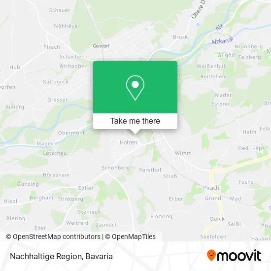Карта Nachhaltige Region