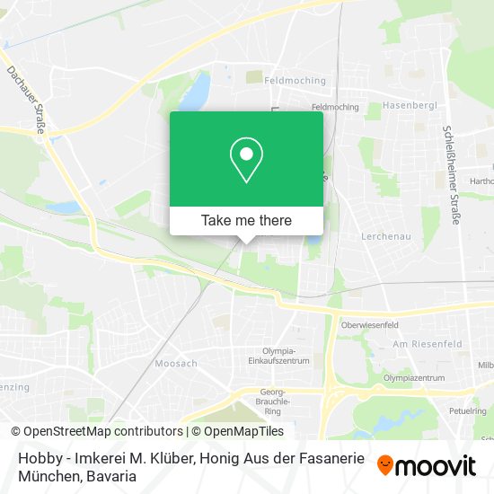Hobby - Imkerei M. Klüber, Honig Aus der Fasanerie München map