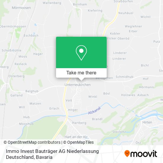 Immo Invest Bauträger AG Niederlassung Deutschland map