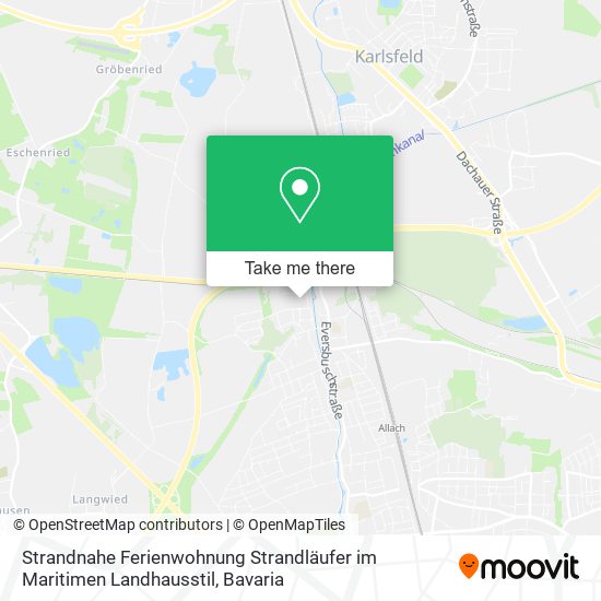 Strandnahe Ferienwohnung Strandläufer im Maritimen Landhausstil map