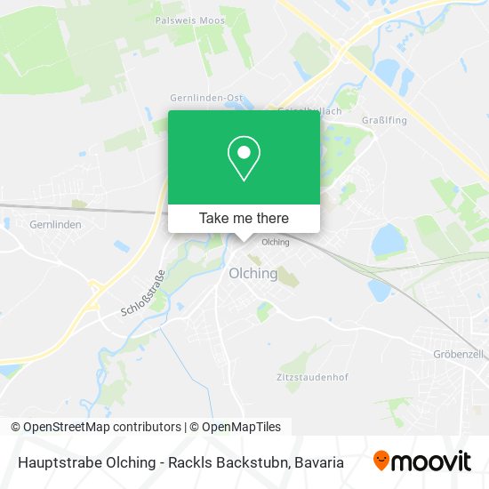 Карта Hauptstrabe Olching - Rackls Backstubn