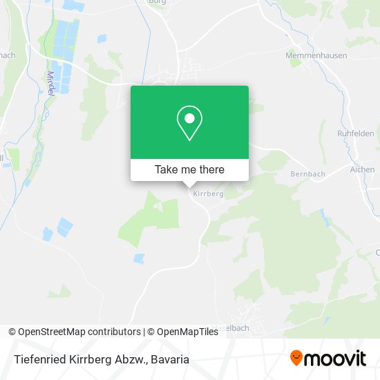 Tiefenried Kirrberg Abzw. map