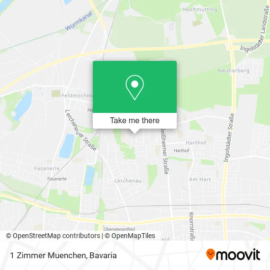 Карта 1 Zimmer Muenchen
