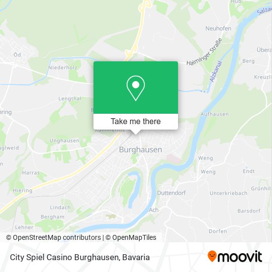 City Spiel Casino Burghausen map