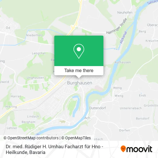 Dr. med. Rüdiger H. Umhau Facharzt für Hno - Heilkunde map