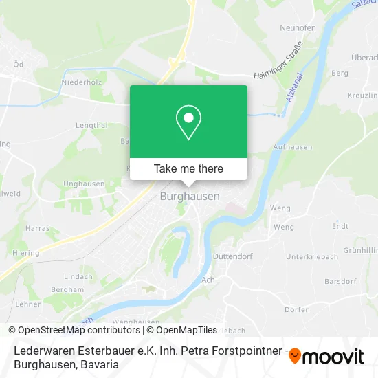 Карта Lederwaren Esterbauer e.K. Inh. Petra Forstpointner - Burghausen