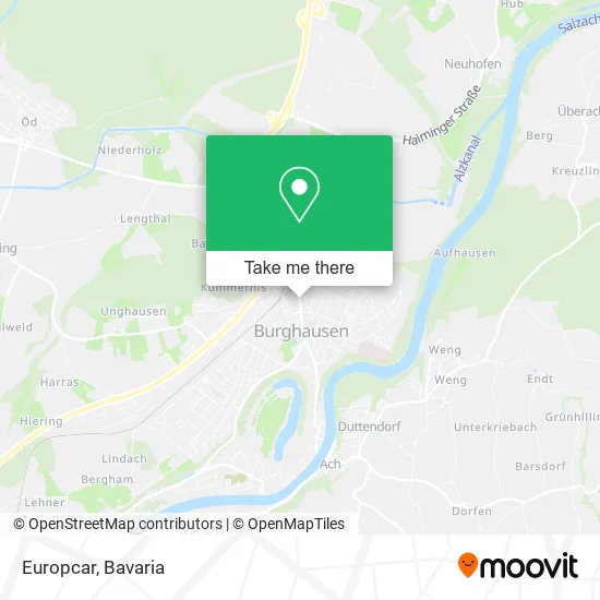 Europcar map