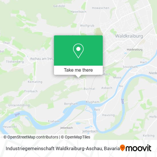 Industriegemeinschaft Waldkraiburg-Aschau map