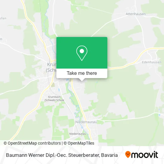 Карта Baumann Werner Dipl.-Oec. Steuerberater