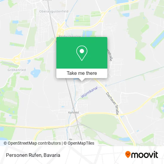 Карта Personen Rufen