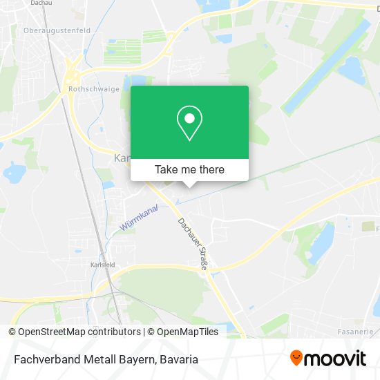 Карта Fachverband Metall Bayern