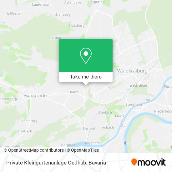 Карта Private Kleingartenanlage Oedhub