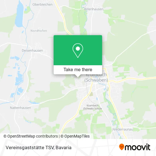 Карта Vereinsgaststätte TSV