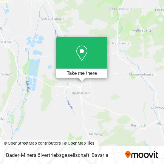 Карта Bader-Mineralölvertriebsgesellschaft
