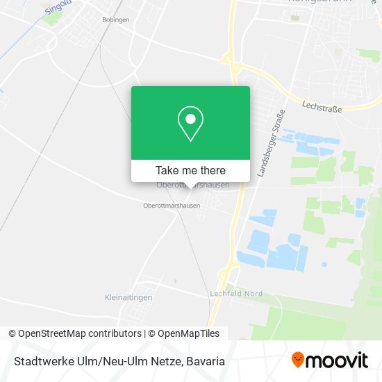 Карта Stadtwerke Ulm/Neu-Ulm Netze