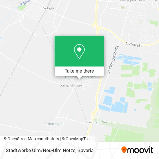 Карта Stadtwerke Ulm/Neu-Ulm Netze
