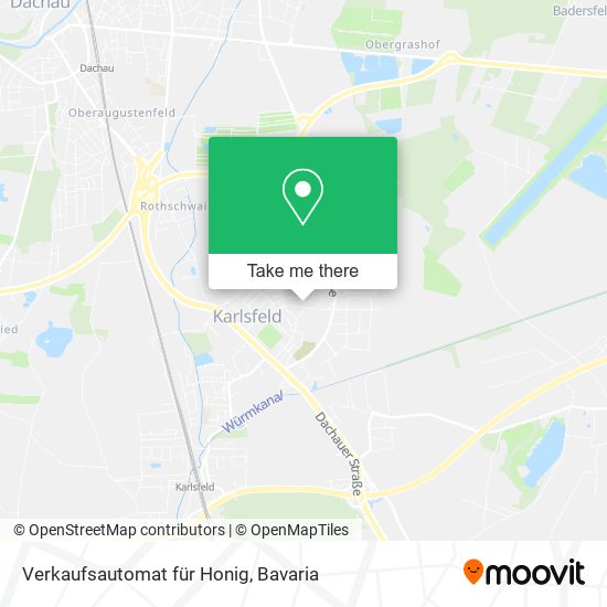 Verkaufsautomat für Honig map