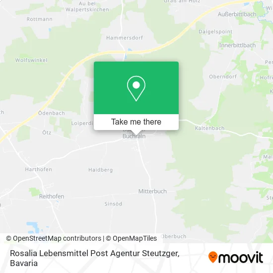 Карта Rosalia Lebensmittel Post Agentur Steutzger