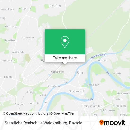 Карта Staatliche Realschule Waldkraiburg