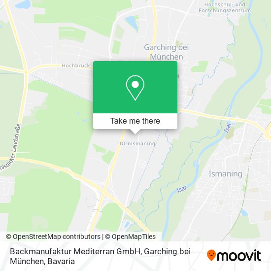 Backmanufaktur Mediterran GmbH, Garching bei München map