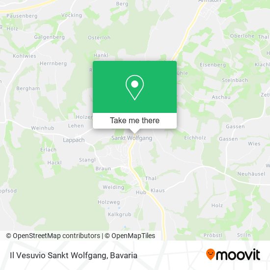 Il Vesuvio Sankt Wolfgang map