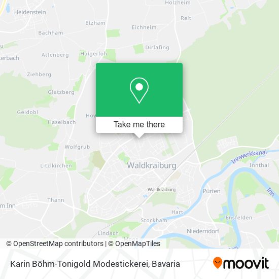 Карта Karin Böhm-Tonigold Modestickerei