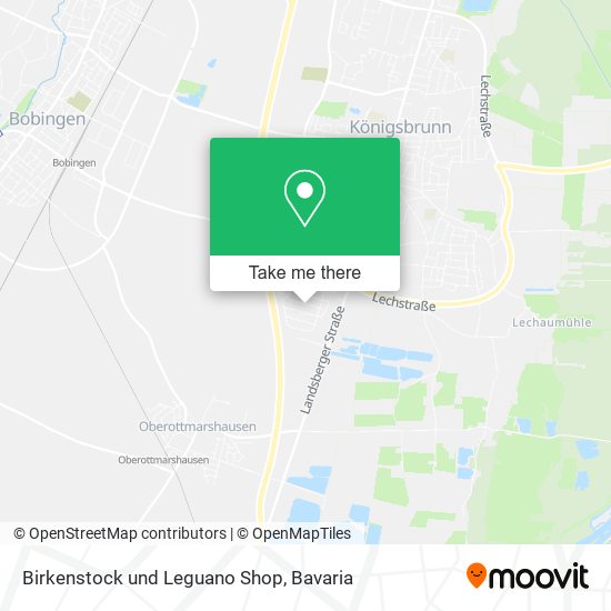 Birkenstock und Leguano Shop map