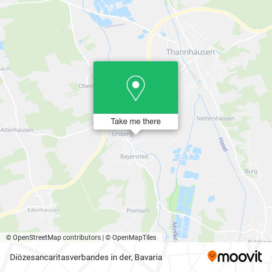 Diözesancaritasverbandes in der map