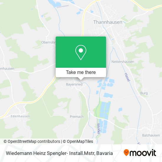 Wiedemann Heinz Spengler- Install.Mstr map