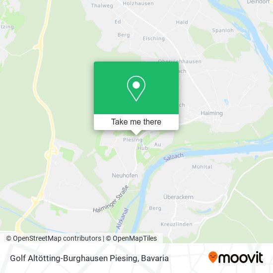 Golf Altötting-Burghausen Piesing map